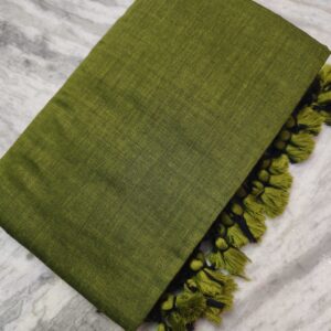 Khadi Cotton Solid Colour Saree