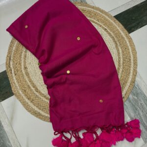 Khadi Cotton Saree with Gini Work